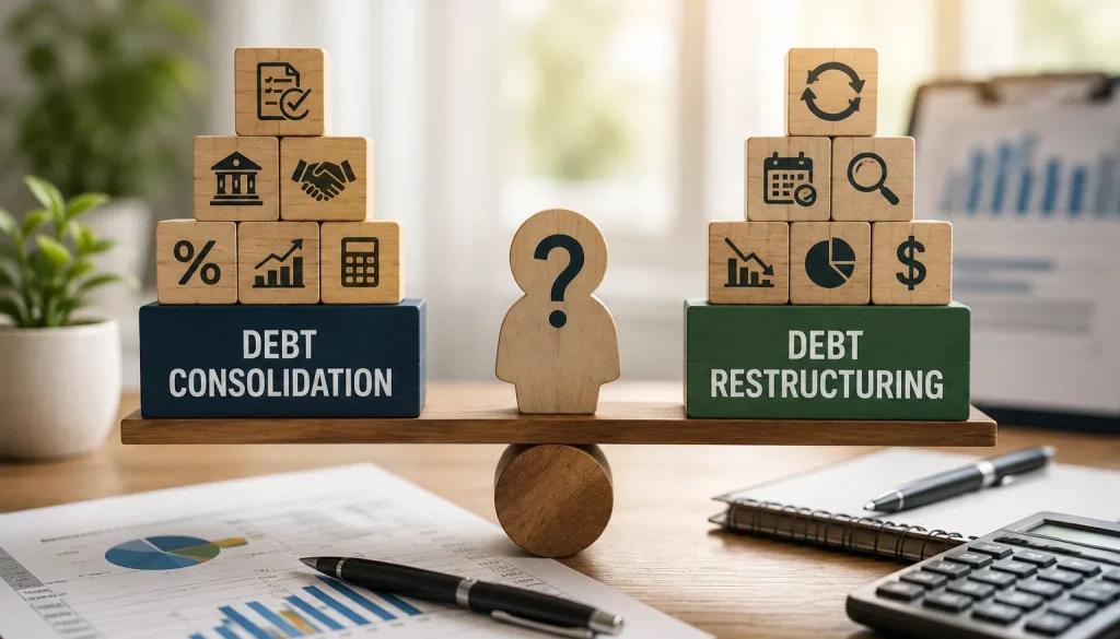 Debt Consolidation vs. Debt Restructuring: Which Financial Solution Is Right for You?